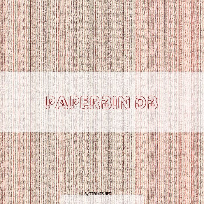 Paperbin DB example